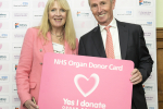 Pictured is Nigel Evans with Fiona Loud, Director of Policy at Kidney Care