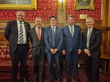 MPs pictured with the Minister 